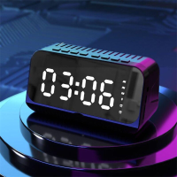 3W Bluetooth luidspreker Draagbare luidspreker Dubbele krachtige basluidspreker Disphram LED Digitaal display 1200mAh Du