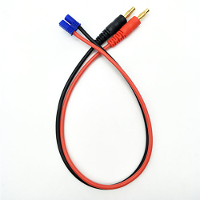 4,0 Mm Banaanstekker Mannelijk naar EC2 EC3 EC5 Mannelijke Connector Lipo Batterij Balans Oplaadkabel 30cm Siliconendraa