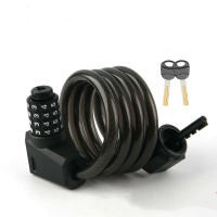 4 Cijferige code Anti diefstal Steal Firm Cable Security Fietsslot met licht