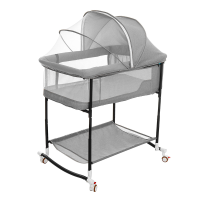 4 In 1 babybedje wieg draagbare babyslaper verstelbare hoogte stiksels groot bed voor 0 36 maanden kinderen