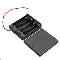 4 Slots AA Batterij Box Batterijhouder Bord met Schakelaar voor 4xAA Batterijen DIY kit Hoesje