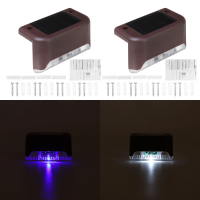 4 STKS Solar LED Dekverlichting Outdoor Waterdichte Tuin Pathway Licht Trappen Stap Hek Lamp
