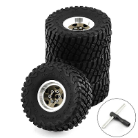 4 Stuks 1,0 inch Klimwagen Aluminiumlegering RC Auto Wielband voor 1/18 TRX4M SCX24 FMS FCX18 FCX24 Furitek FX118 Off ro
