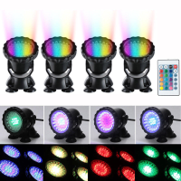 4 Stuks LED RGB Onderwater Schijnwerper Voor Vijver Zwembad Verlichting AC100 240V