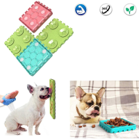 4 STUKS Pet Bowls Combinatie Hond Likken Lade Hond Anti zuigen Grappige Kom Huisdier Slow Food Interactieve Puzzel Huisd