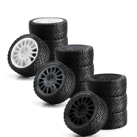 4 Stuks racetires wielen voor 1:10 Kyosho Tamiya RC auto onderdelen