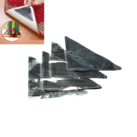 4 Stuks tapijtmatgrepen Antislip Wasbare Herbruikbare Siliconen Grip