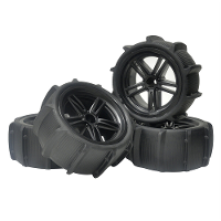 4 Stuks zandstrandbanden wielen 12 mm Hex voor 1/10 1/12 9125 X03 F22A RC Auto Voertuigen Model Onderdelen