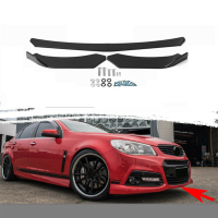 4 STUKS Zwart Front Lip Chin Bumper Spoilers Body Kits Voor Auto Universeel:
