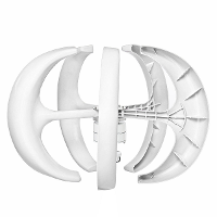 400W 12V/24V 5 Bladen Lantaarns Windturbine Generator Verticale As Windmolen Met Controller