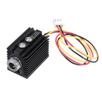 405Nm 100/180/300mW Blauw Violette Punt Lasermodule Variabele Focus TTL/PWM Modulatie met Warmteafvoer 2.54 3P voor DIY