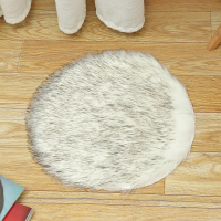 40Cm pluizig tapijt rond kussen tapijt harig bont shag schapenvacht slaapkamer vloermat