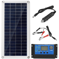 40W 12V Zonnepaneelkit 60A/100A Acculader Controller Camping RV Caravan Boot