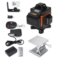 4D 16 Lijnen Laser Niveau Groen Licht Auto Zelfnivellerend 360 ° Roterend Meetinstrument