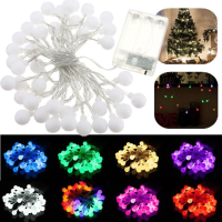 4M 40 LED Batterij Powered Kleurrijke Ball Fairy String Light Wedding Party Decor