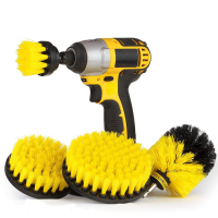 4PC/SET Attachable Electric Drill Brushes For Cleaning Flooring Brick Pool Tile Ceramic Marble Grout Bathroom Car