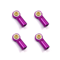 4PCS Metaal M3 Aluminium Link Stuurstang Eind Kogelgewricht voor 1/10 Crawler SCX10 D90 Racing RC Auto Onderdelen