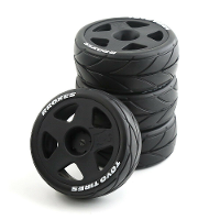 4PCS Rally Drift On Road Banden Wielen 12mm Hex voor 1/10 HPI KYOSHO TAMIYA TT02 RC Auto Voertuig Model Onderdelen