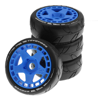 4PCS Rally On Road Banden Wielen 17mm Hex voor ARRMA ZD Racing HSP HNR X3GT 1/7 1/8 RC Auto Voertuigen Model Onderdelen