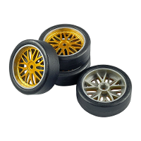 4PCS Upgraded Drift Tires Wheels LA0034 voor LDR/C LD A86 1/18 On Road RC Voertuigen Modellen Reserveonderdelen