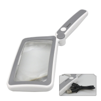 4X Magnifying Lens Handheld Eye Loupe Magnifier for Coins Stamps Jewelry LED Illuminated Rechargeable Magnifying Glass M