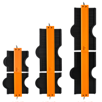 5/10 Inch Verbinding Contourmeter Profielgereedschap Legering Verstelbare Lock Edge Shaping Hout Meetliniaal Tegels Meet