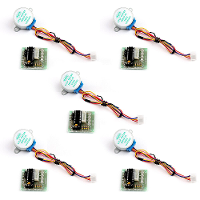 5 Delige Arduino DIY Kit ULN2003 Driver Module Board+28BYJ 48 5V 12V Reductie stappenmotor versnellingsbak Stappenmotor
