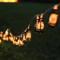 5 M 7 m LED Retro Petroleumlamp Zonnestringverlichting Campingtent Luifel Decoratie Omgevingsverlichting String