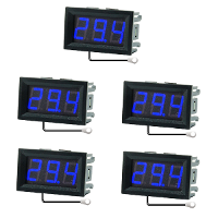 5 Stuks 0,56 Inch Mini Digitale LCD Binnentemperatuursensor Meter Monitor Thermometer met 1M Kabel  50 120℃ DC 5 12V