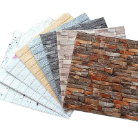 5 Stuks 3D Zachte Tegel Bakstenen Muursticker Zelfklevend Waterdicht Schuimpaneel 38*35cm