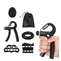 5 Stuks Handgreepversterker Set Verstelbare Handknijper Vinger Revalidatietraining Weerstands Stressbal Fitness Oefenins