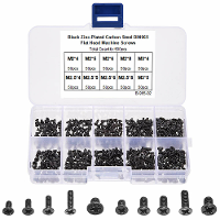 500 Stuks M2 M2.5 M3 KM Schroef Platte Kop Phillips Schroeven Set Kit Voor RC Model