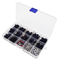 500 Stuks M3 M4 Rc auto reparatie gereedschapsset schroevenkofferset voor SCx10 TRX4 1/10 HSP afstandsbediening RC auto