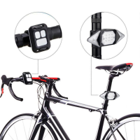 500MAh Draadloze afstandsbediening Stuurverlichting USB oplaadbaar fietsachterlicht SMD lampkralen Fietslicht