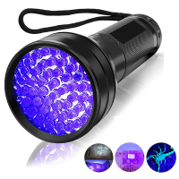 51 LED Paars Licht Zaklamp 395nm Handheld UV Black Licht Zaklamp Draagbare Ultra Violet Fakkel Lamp Voor Hond Kat urine