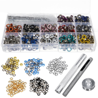 540 STKS Grommets Set Duurzame Kleding Metalen Oogjes Knop Met Installatiegereedschap