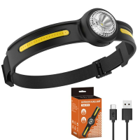 550 Lumen XPG + COB LED koplampen met veiligheidslicht Waterdichte draagbare hoofdlampkoplamp