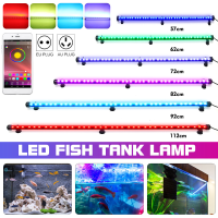 57 112 CM GRB Aquarium Licht LED Waterdichte APP Controle Aquarium Licht Onderwater Vis Lamp Aquaria Decor Verlichting P