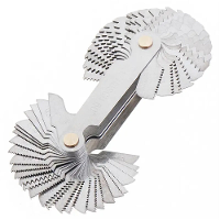 58PCS Metrische & Imperiale Schroefdraad Pitch Gauge Roestvrij Staal Draagbare Nauwkeurige Precisie Tool voor Industriël