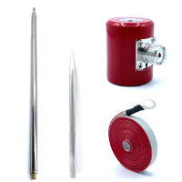 5M/16,4FT QRP antenne 14M 30MHz 300W HF antenne Roestvrij staal 1/4 Golflengte voor USDX Radio