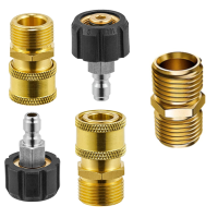 5PCS High pressure washer adapter kit M22 15mm quick connection accessory kit quick connection gun and hose