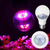 5W E27 5730 Full Spectrum 10 LED Grow Light Bulb Reb: Blauw 4: 1 voor Tent Indoor Kas AC100 265V