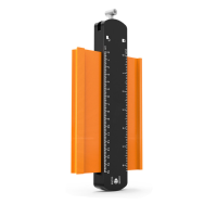 6/10 Inch Verbreden Contour Gauge Duplicator Profiel Tool met Slot Legering Rand Vormgeven Hout Maatregel Liniaal Lamina