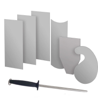 6/7PCS Multi Shaped Scraper Burnisher Set Scrapers High Hardness for Woodworking Polishing Scrap
