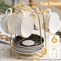 6 Cup Tree Stand Thuis Keuken Tafelblad Koffiemok Houder Organizer Rack