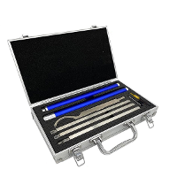 6 In 1 Carbide Getipte Hout Draaigereedschapset voor Ruwe en Gladde Afwerking met Swan Neck Holle Gereedschappen en Afne