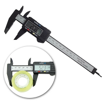 6 Inch 150mm Elektronische Digitale Schuifmaat Liniaal Carbon Fiber Composiet Schuifmaat