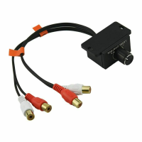 6 Inch auto audioversterker video met 2 * RCA ingang + 2 * RCA uitgang;