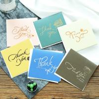 6 Stuks papier dank u wenskaarten cadeau decoratie kaart wenskaart