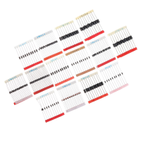 600 Stks snelwisselende Schottky diode geassorteerde kit 1N4001 1N4004 1N4007 1N5408 UF4007 FR207 1N5817 1N5819 1N5822 1